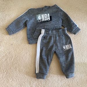 Two piece baby sweatsuit for 12m. NBA Brand.